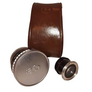 Sun Aux Wide Angle Lens & Viewfinder Set Model 66 Japan Vintage & Leather Case